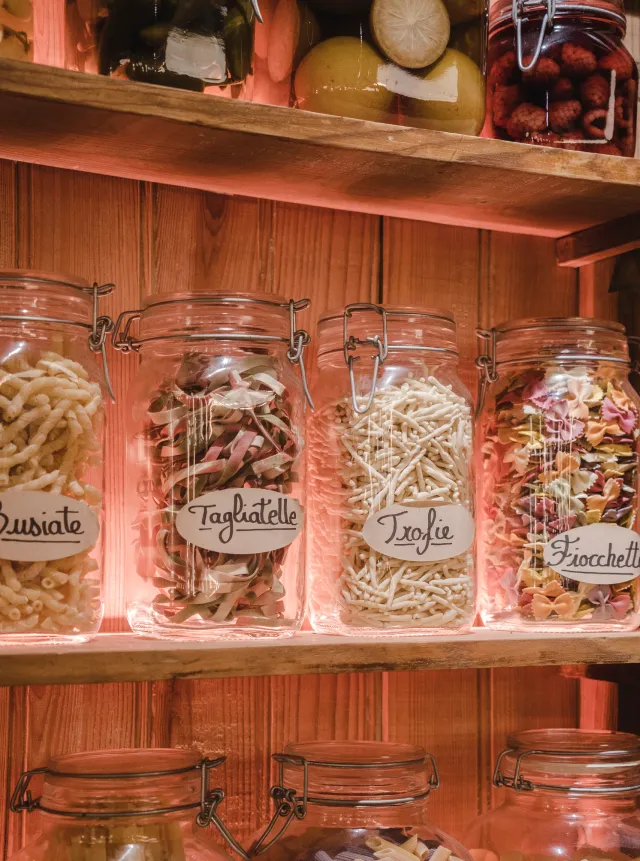 Close-Up de pots de pâtes